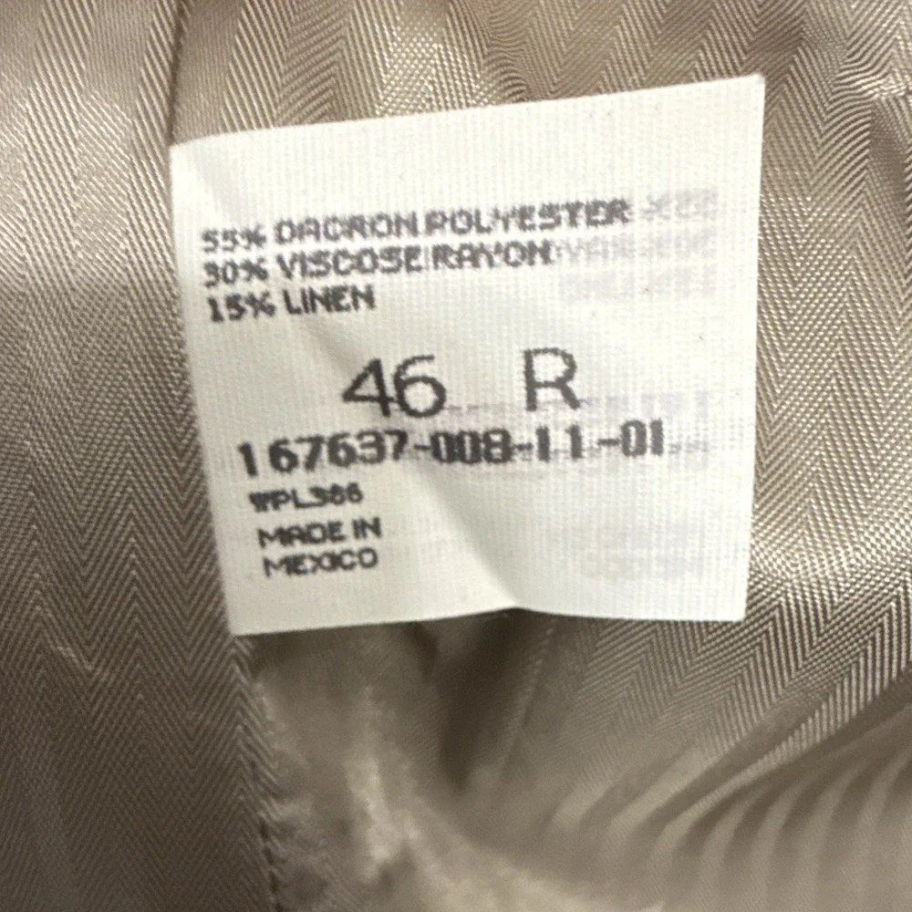 Men's NEW HAGGAR Blue 46 Reg Suit Jacket Sport Coat Blazer$120